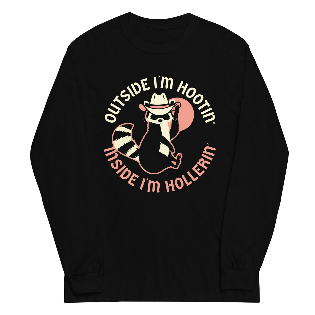 Outside I'm Hootin' Inside I'm Hollerin' Unisex Long Sleeve product image 2
