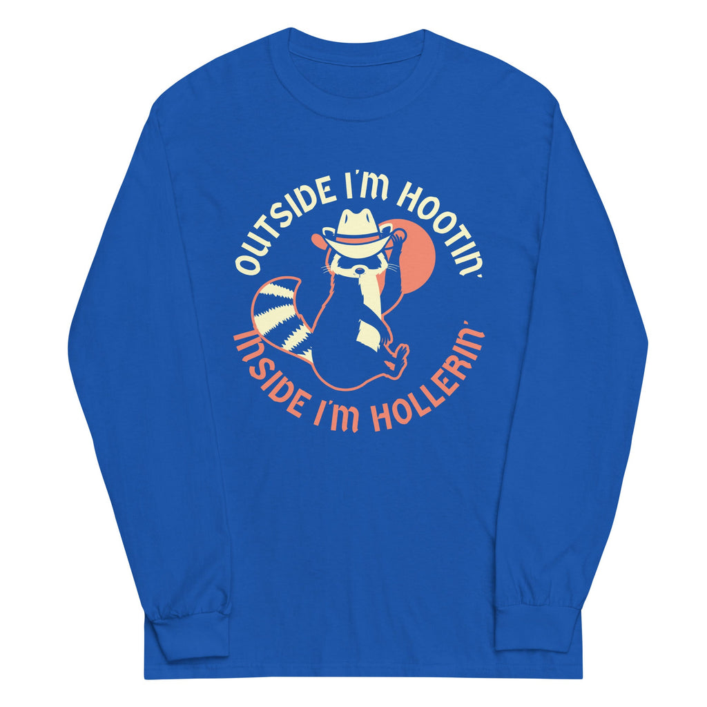 Outside I'm Hootin' Inside I'm Hollerin' Unisex Long Sleeve product image 5