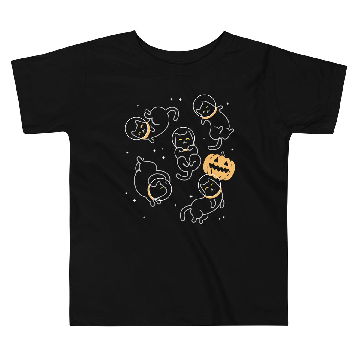 Cat Halloween In Space Kid's Toddler Tee product image 1