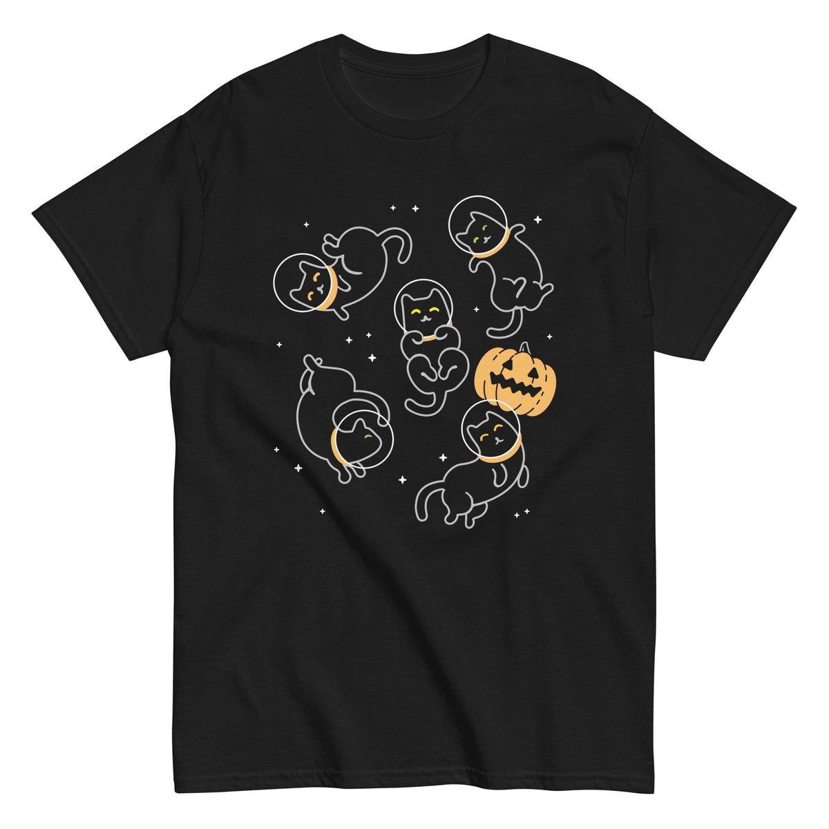 Cat Halloween In Space Men's Classic Tee product image 1