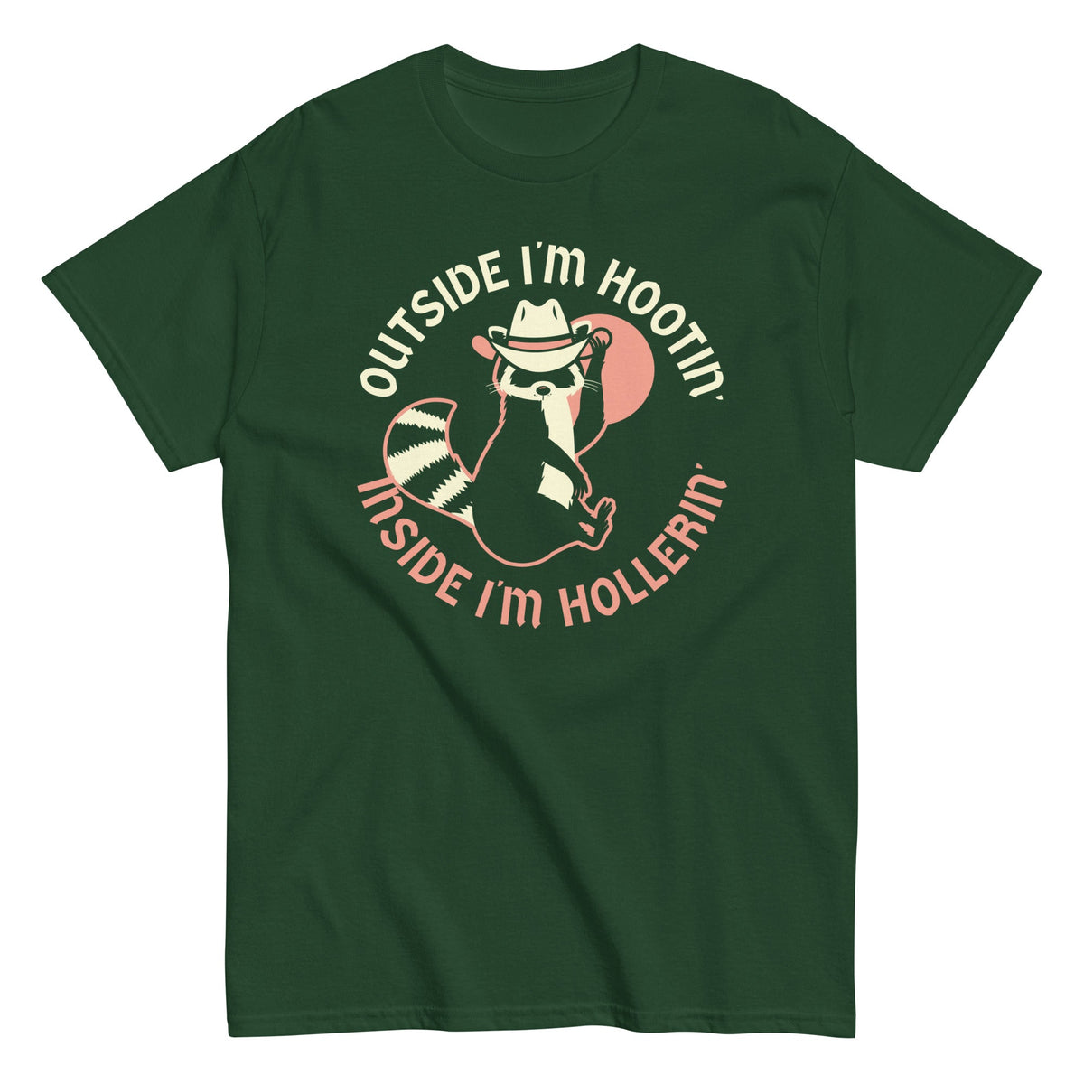 Outside I'm Hootin' Inside I'm Hollerin' Men's Classic Tee product image 5