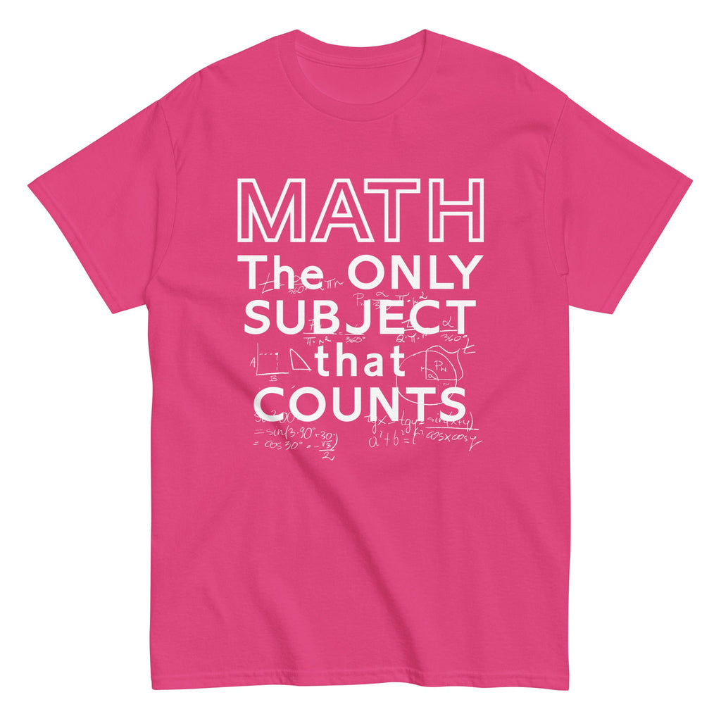 Math The Only Subject That Counts Men's Classic Tee product image 4