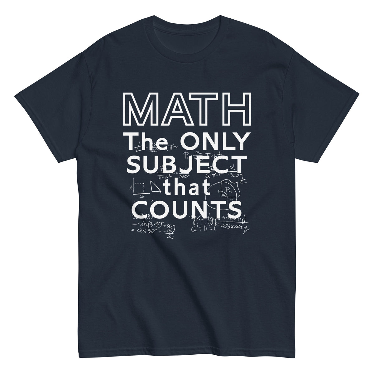 Math The Only Subject That Counts Men's Classic Tee product image 1
