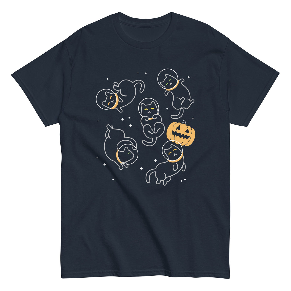 Cat Halloween In Space Men's Classic Tee product image 2