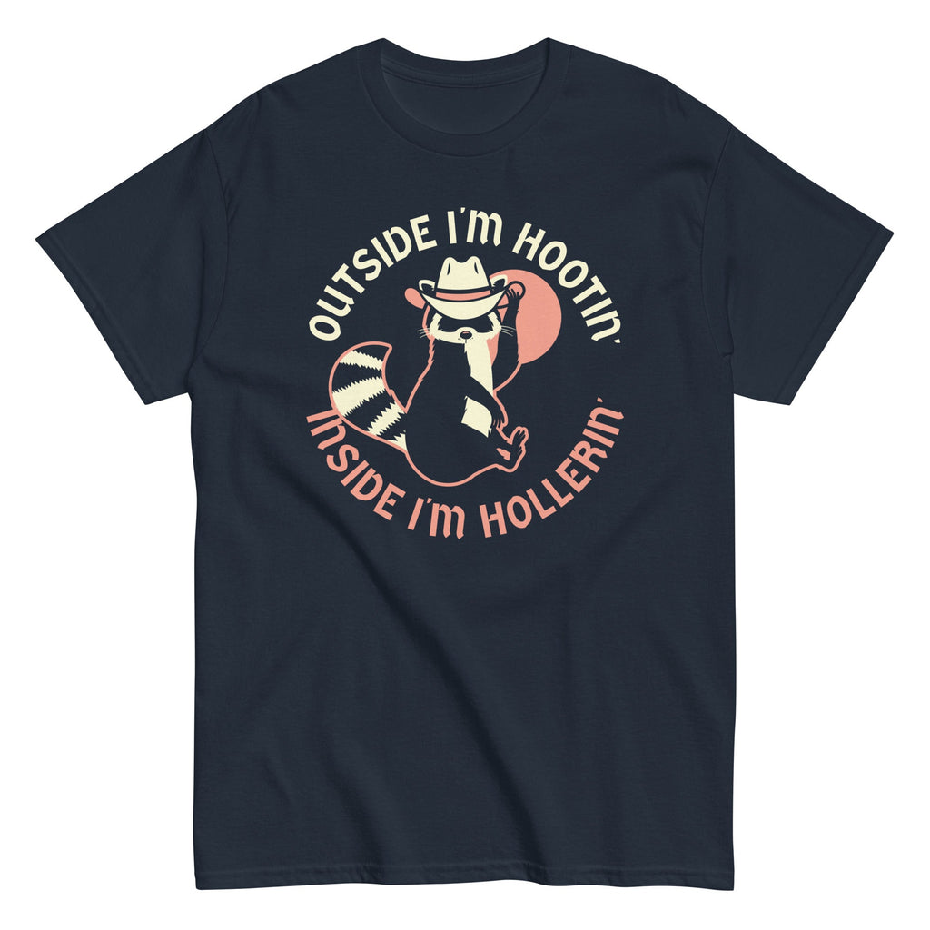 Outside I'm Hootin' Inside I'm Hollerin' Men's Classic Tee product image 2