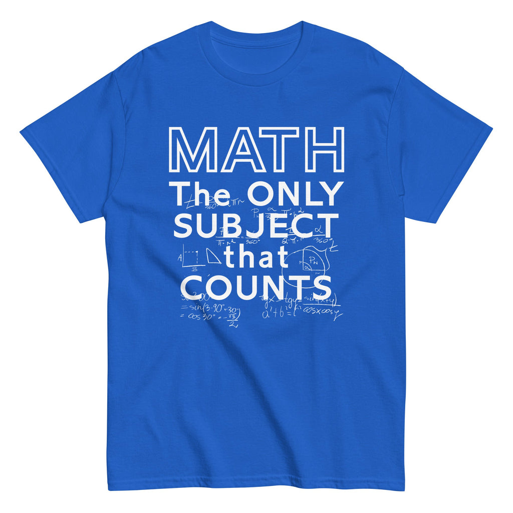 Math The Only Subject That Counts Men's Classic Tee product image 3