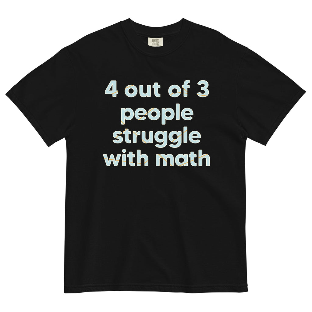 4 Out Of 3 People Struggle With Math Men's Relaxed Fit Tee product image 4