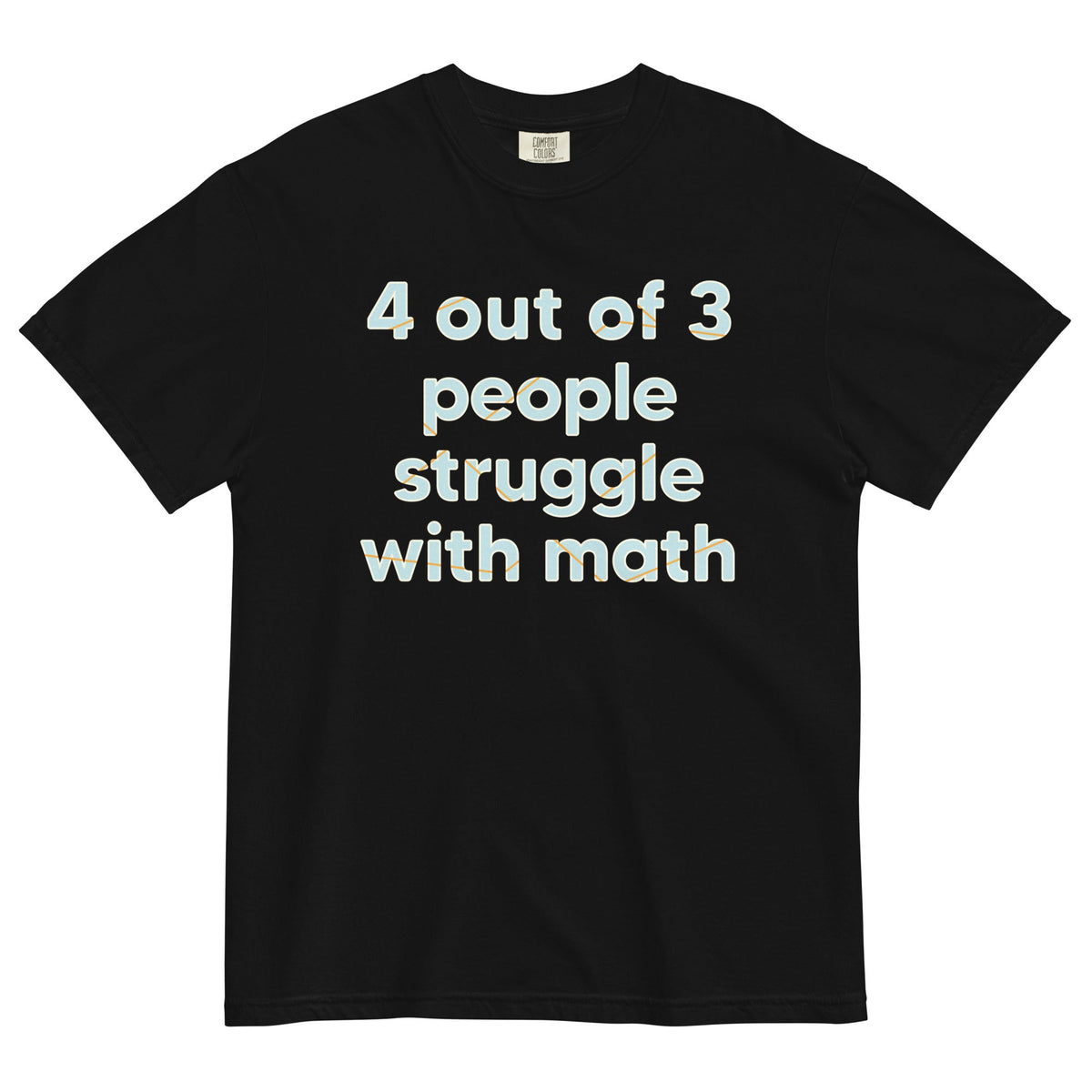 4 Out Of 3 People Struggle With Math Men's Relaxed Fit Tee product image 4