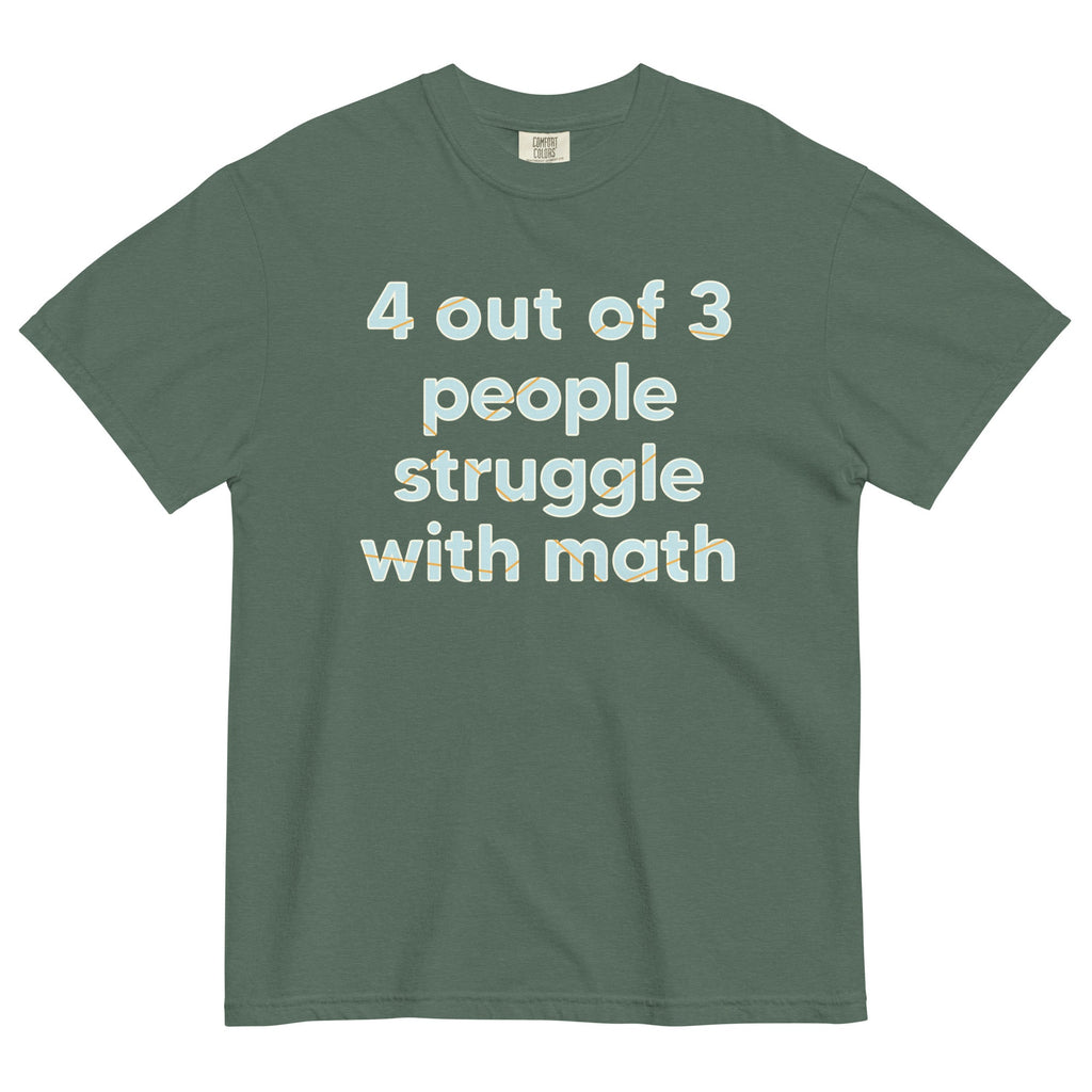 4 Out Of 3 People Struggle With Math Men's Relaxed Fit Tee product image 6