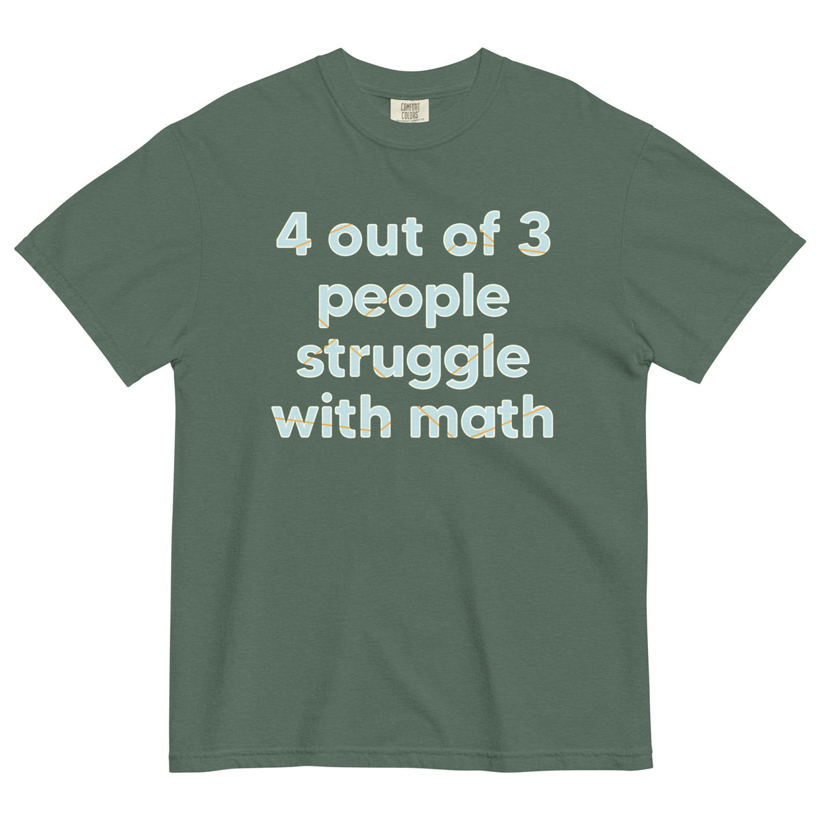 4 Out Of 3 People Struggle With Math Men's Relaxed Fit Tee product image 6