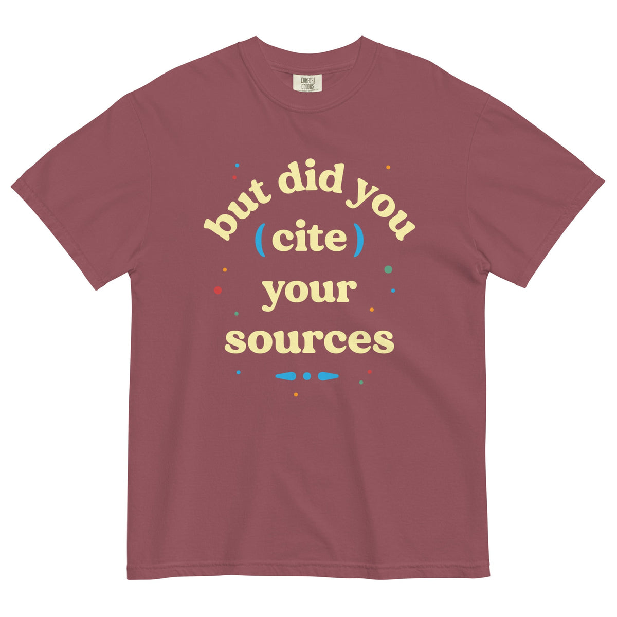 But Did You Cite Your Sources Men's Relaxed Fit Tee product image 5
