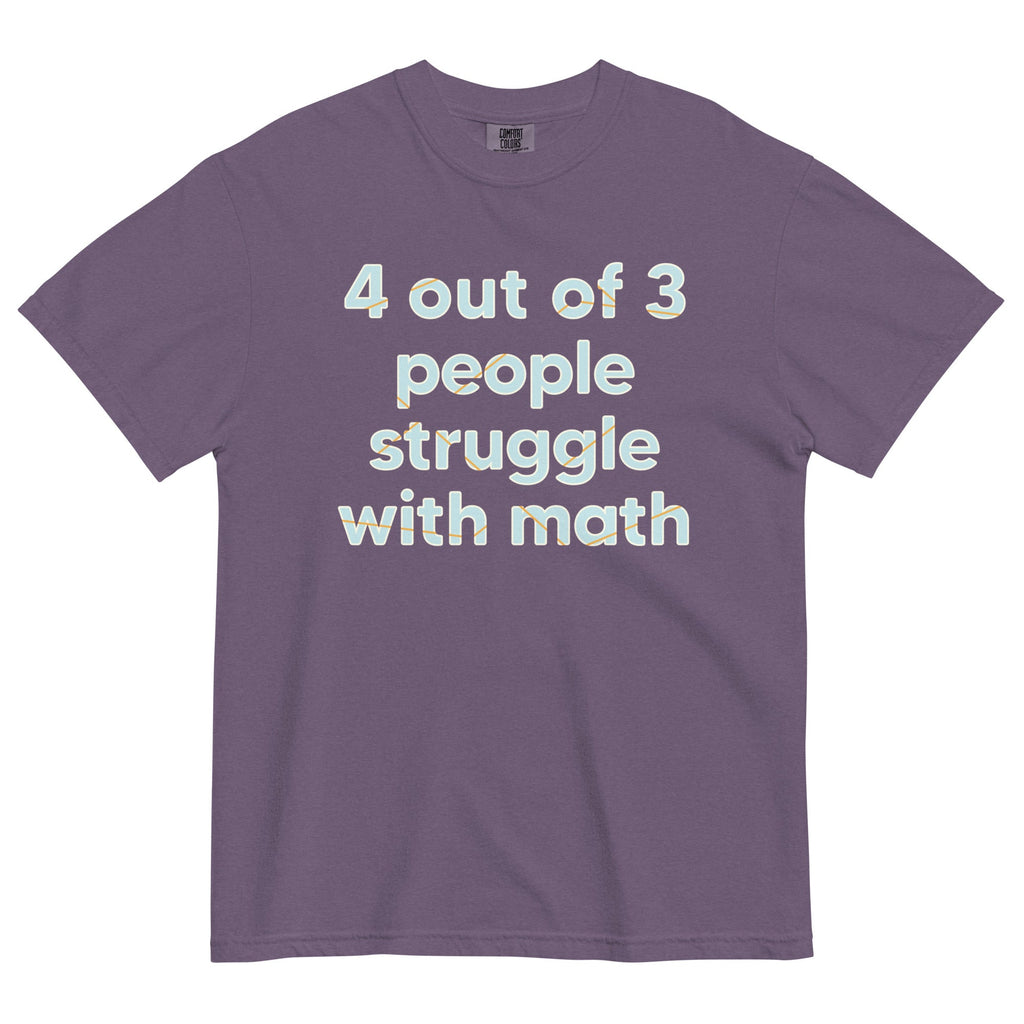 4 Out Of 3 People Struggle With Math Men's Relaxed Fit Tee product image 5
