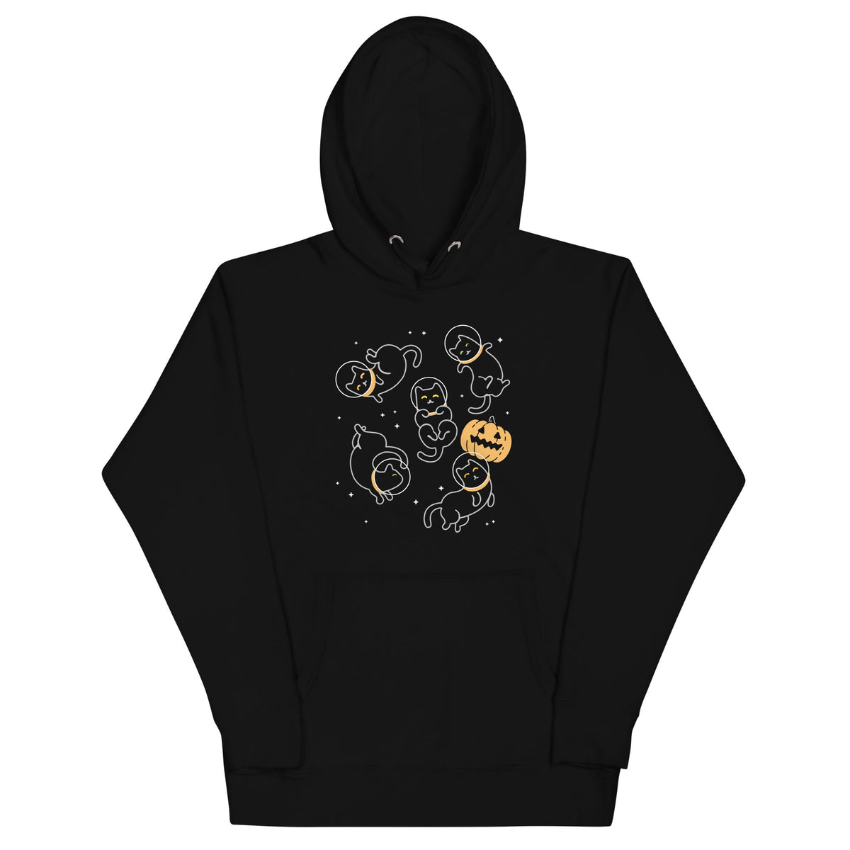 Cat Halloween In Space Unisex Hoodie product image 1