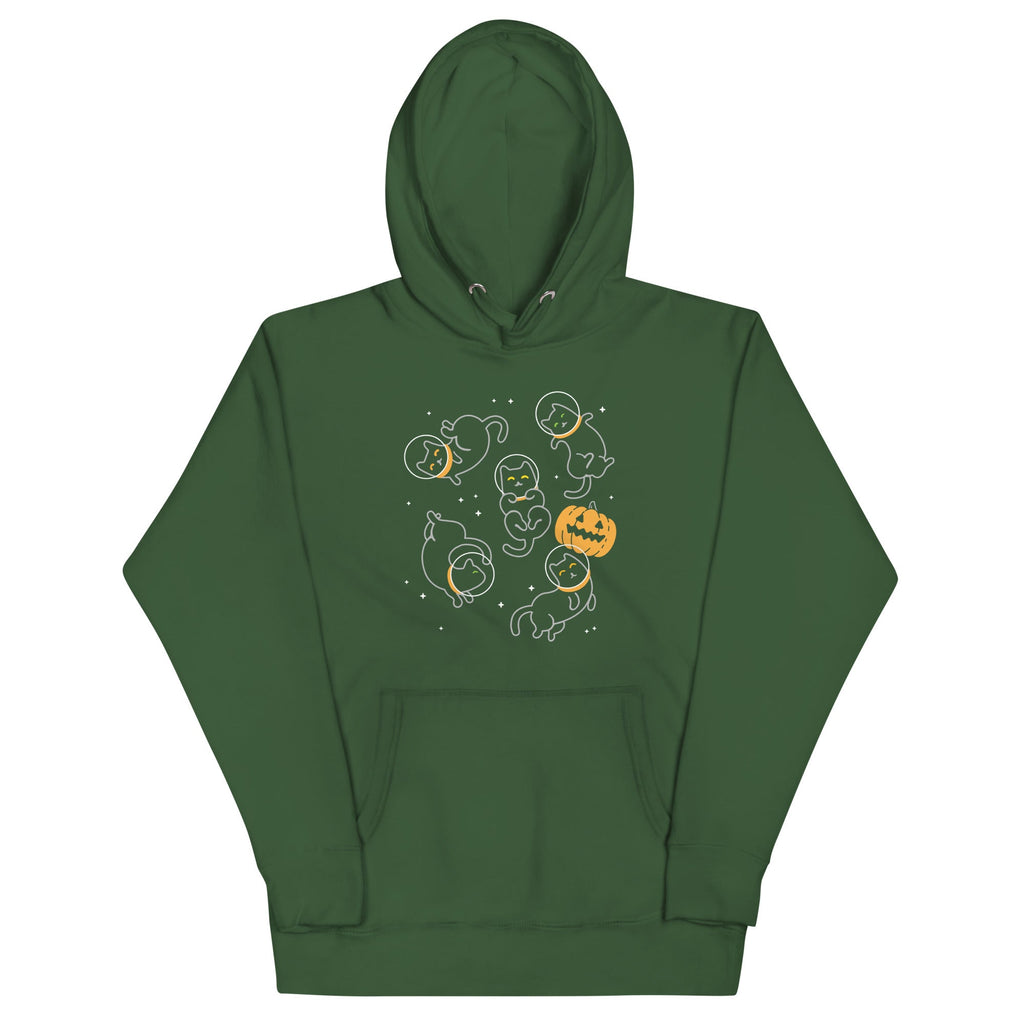 Cat Halloween In Space Unisex Hoodie product image 5