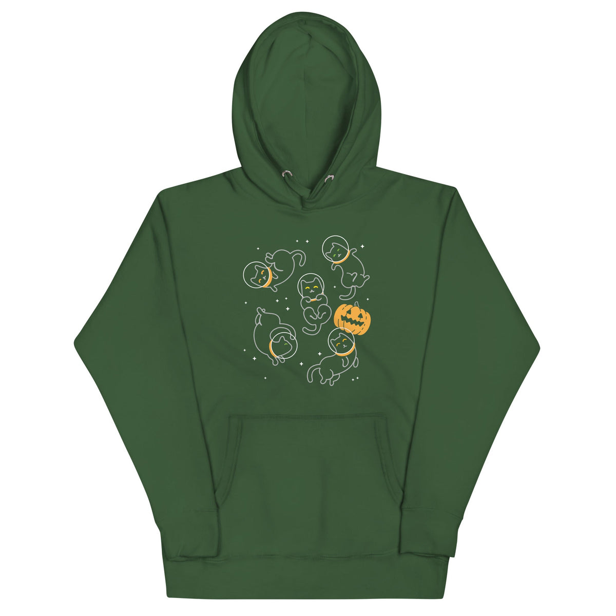 Cat Halloween In Space Unisex Hoodie product image 5