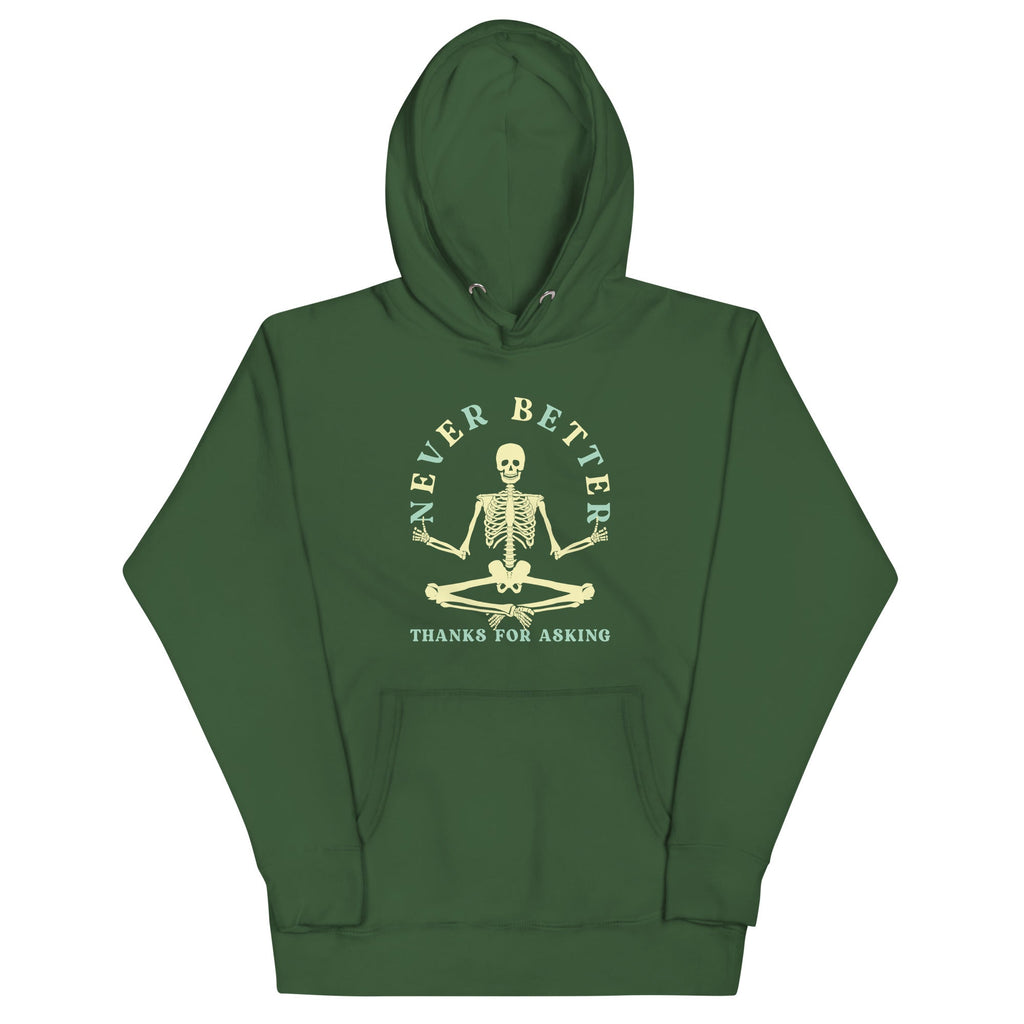 Never Better Thanks For Asking Unisex Hoodie product image 5