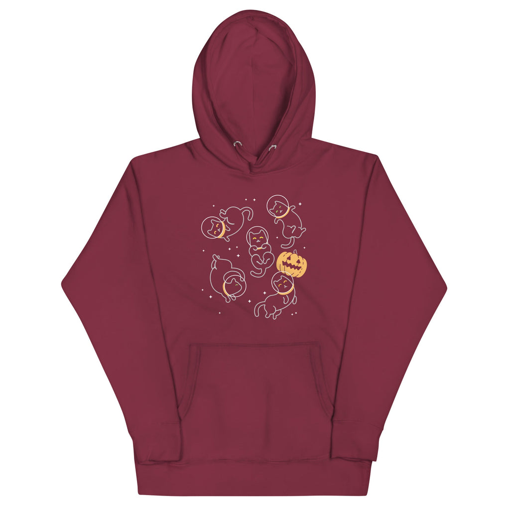 Cat Halloween In Space Unisex Hoodie product image 3