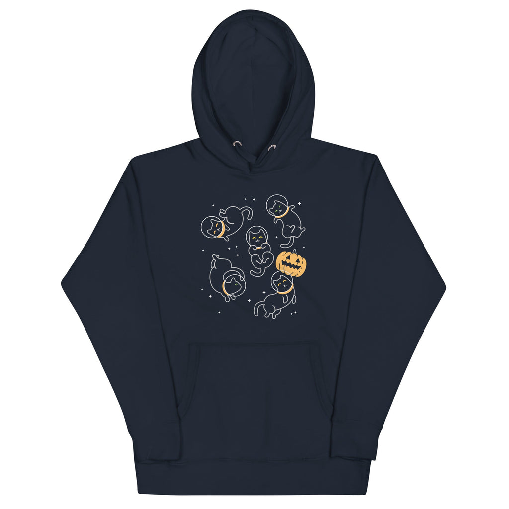 Cat Halloween In Space Unisex Hoodie product image 2