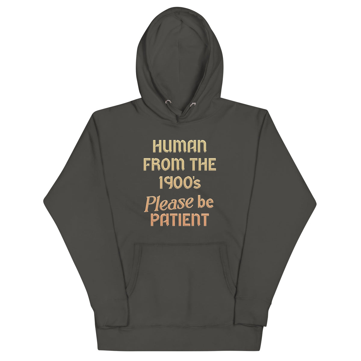 Human From The 1900's Please Be Patient Unisex Hoodie product image 4
