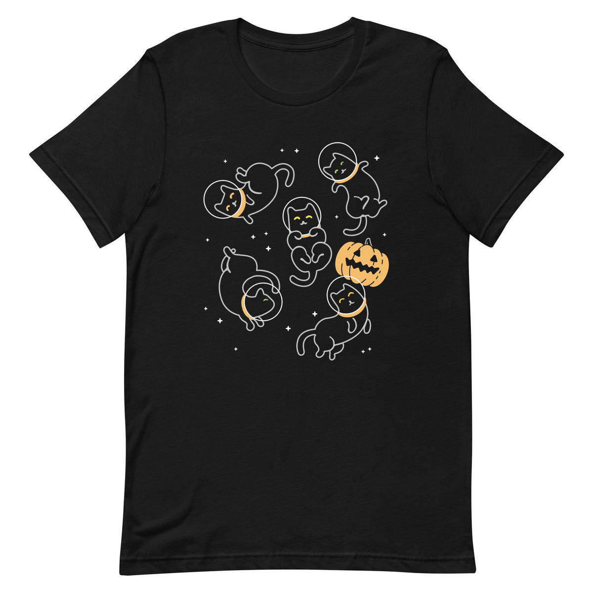 Cat Halloween In Space Men's Signature Tee product image 1
