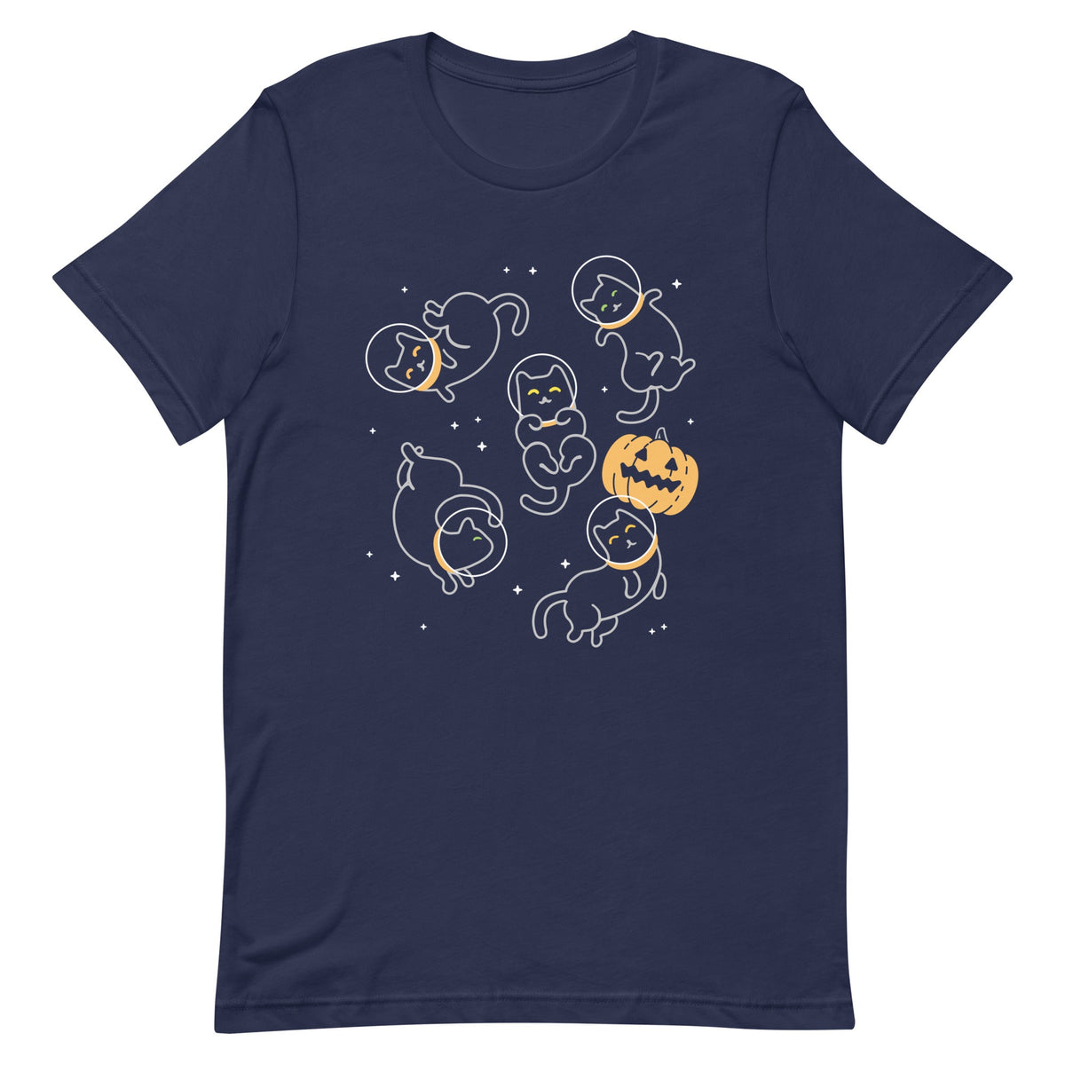 Cat Halloween In Space Men's Signature Tee product image 2