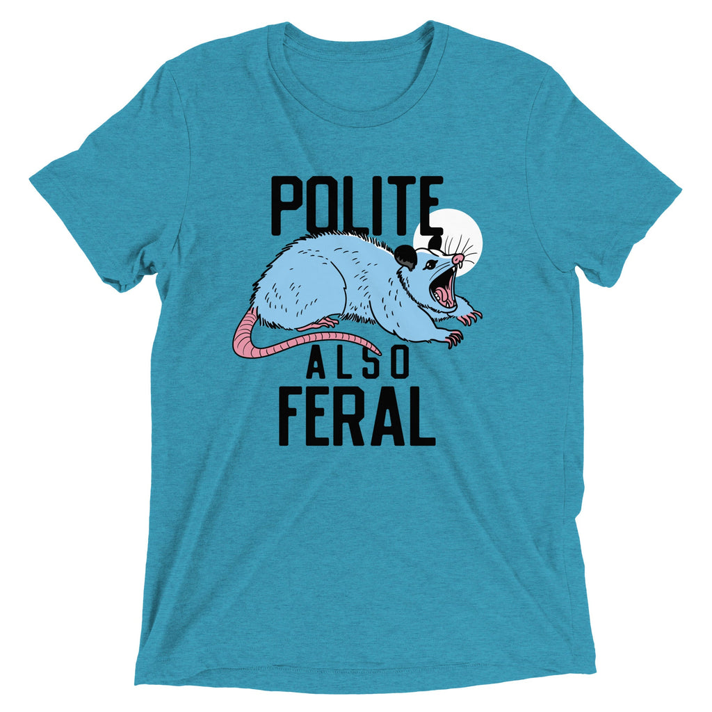 Polite Also Feral Men's Tri-Blend Tee product image 7