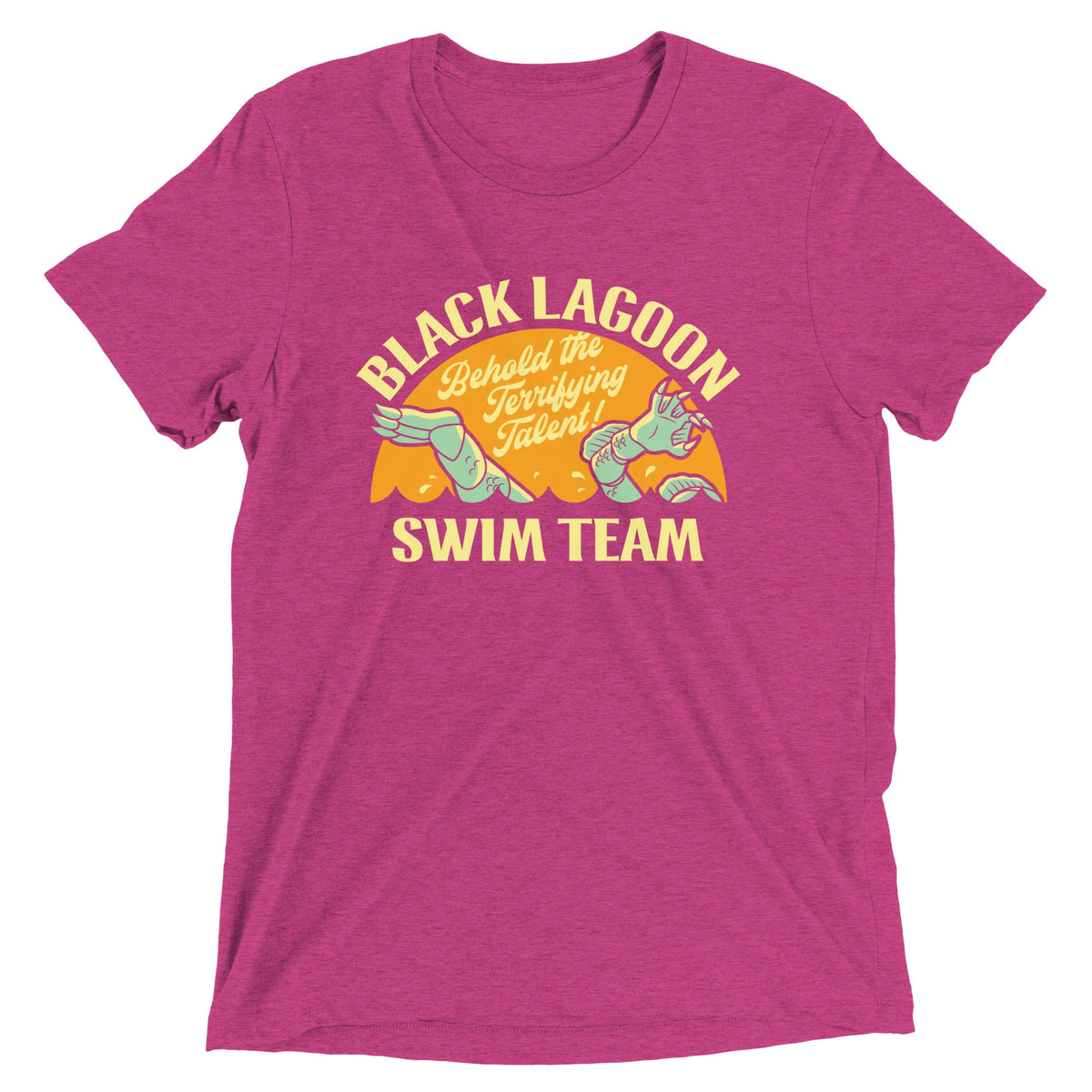 Black Lagoon Swim Team Men's Tri-Blend Tee product image 5