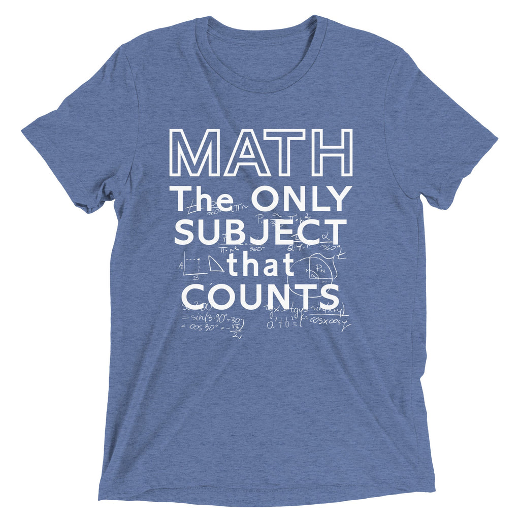Math The Only Subject That Counts Men's Tri-Blend Tee product image 1