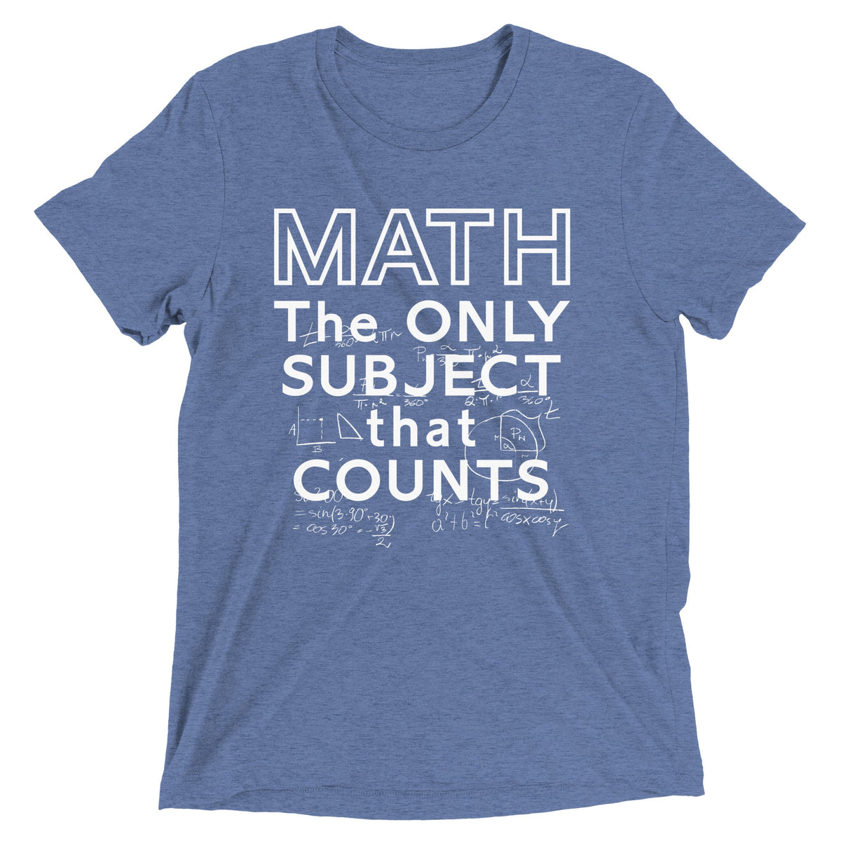 Math The Only Subject That Counts Men's Tri-Blend Tee product image 1