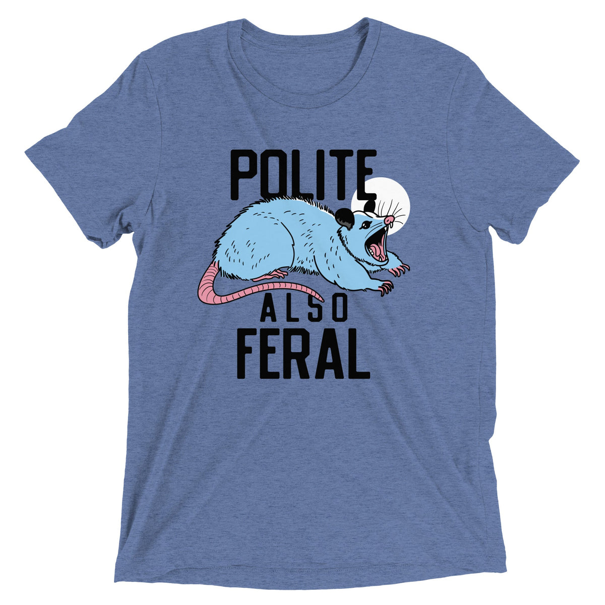 Polite Also Feral Men's Tri-Blend Tee product image 6