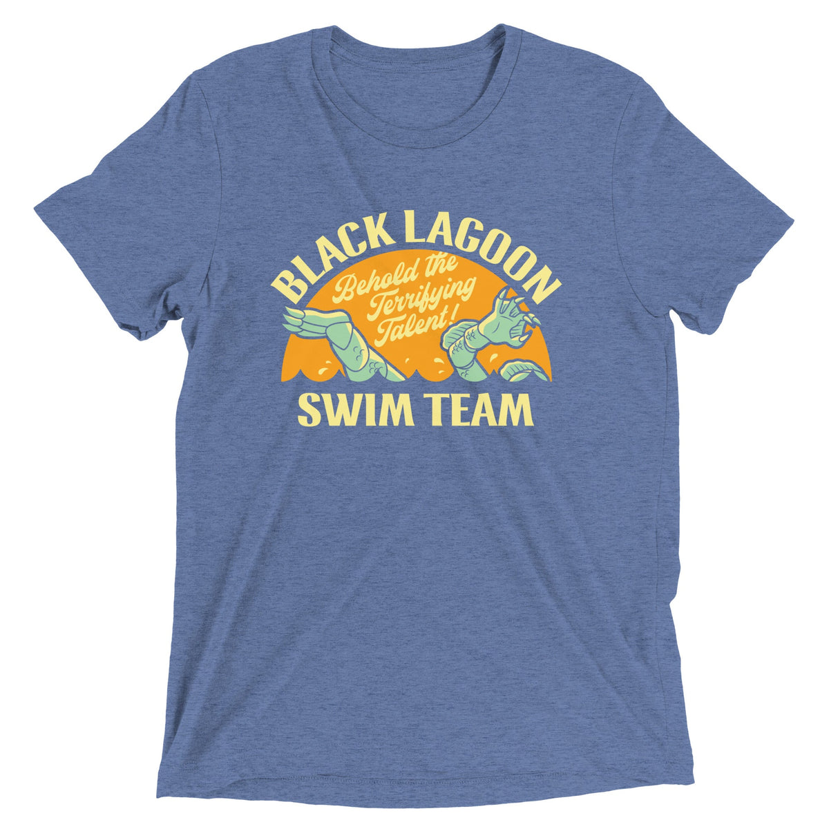 Black Lagoon Swim Team Men's Tri-Blend Tee product image 1