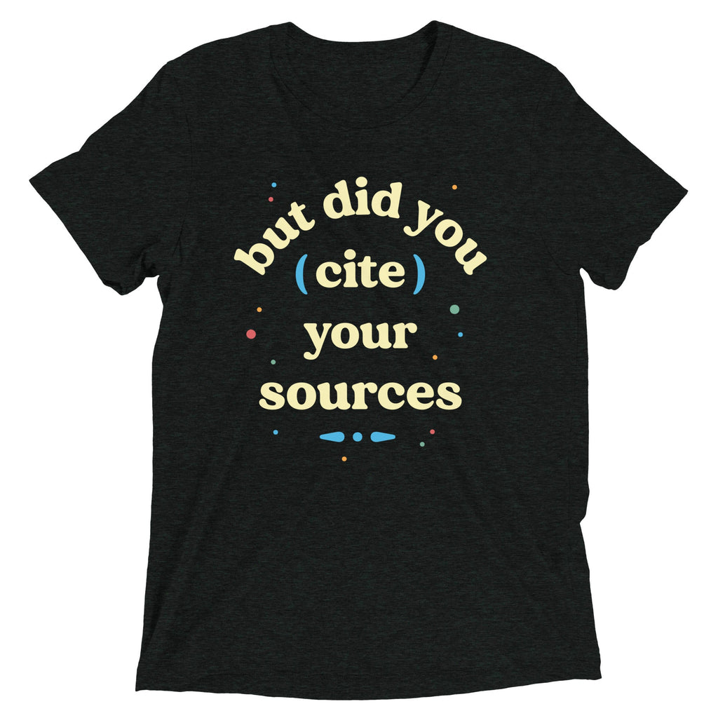 But Did You Cite Your Sources Men's Tri-Blend Tee product image 2