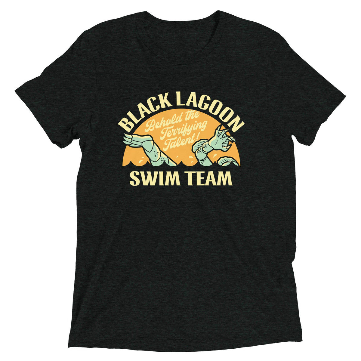 Black Lagoon Swim Team Men's Tri-Blend Tee product image 2
