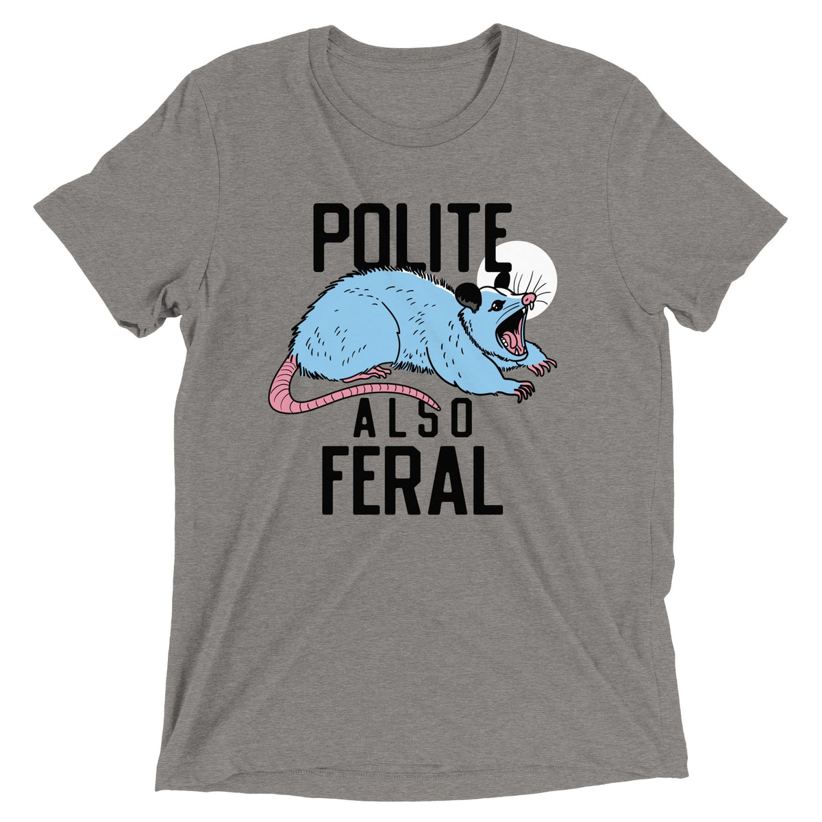 Polite Also Feral Men's Tri-Blend Tee product image 1