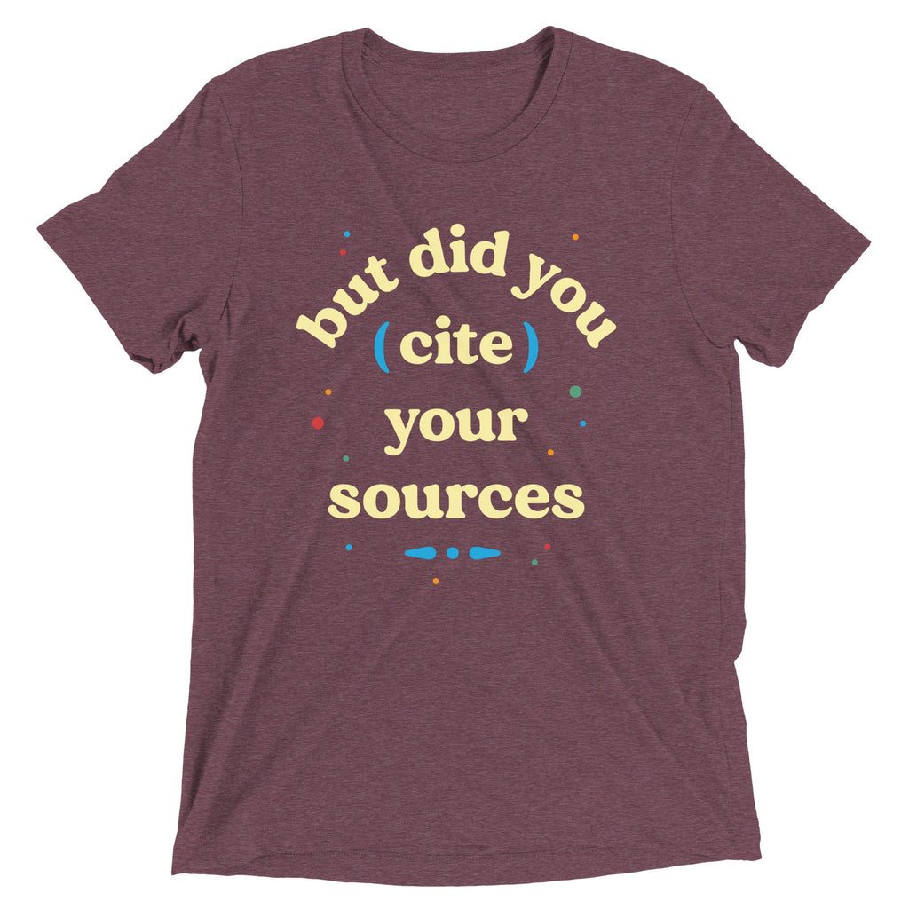 But Did You Cite Your Sources Men's Tri-Blend Tee product image 5