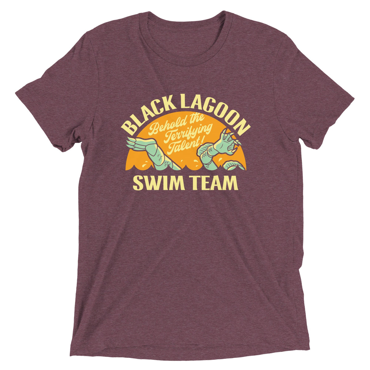 Black Lagoon Swim Team Men's Tri-Blend Tee product image 4