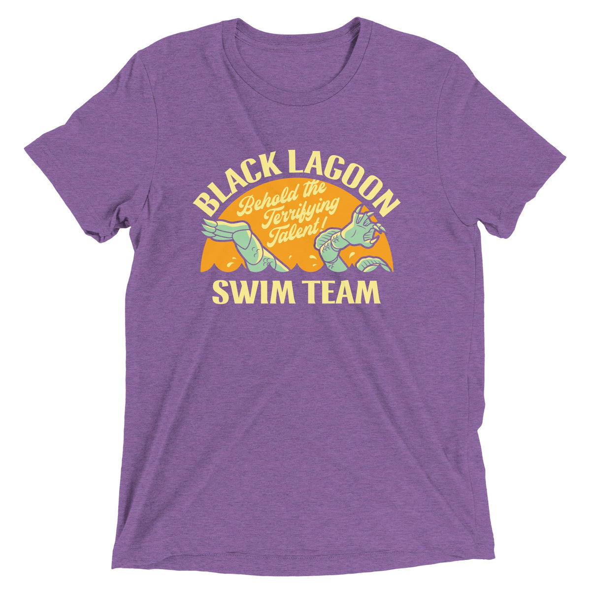 Black Lagoon Swim Team Men's Tri-Blend Tee product image 6