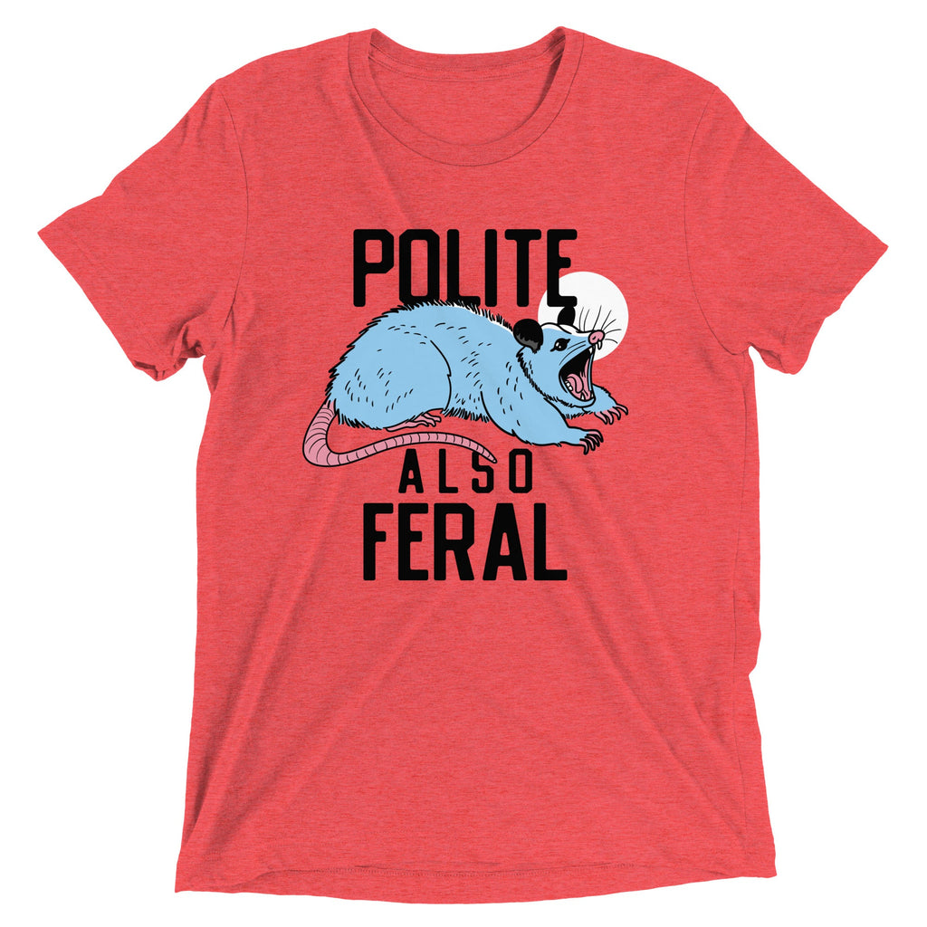 Polite Also Feral Men's Tri-Blend Tee product image 5