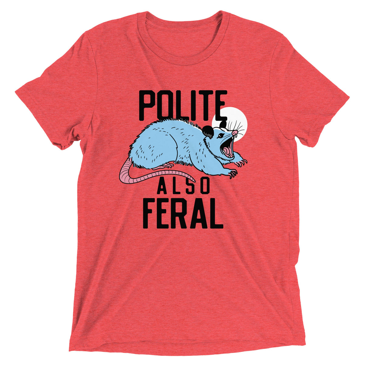 Polite Also Feral Men's Tri-Blend Tee product image 5