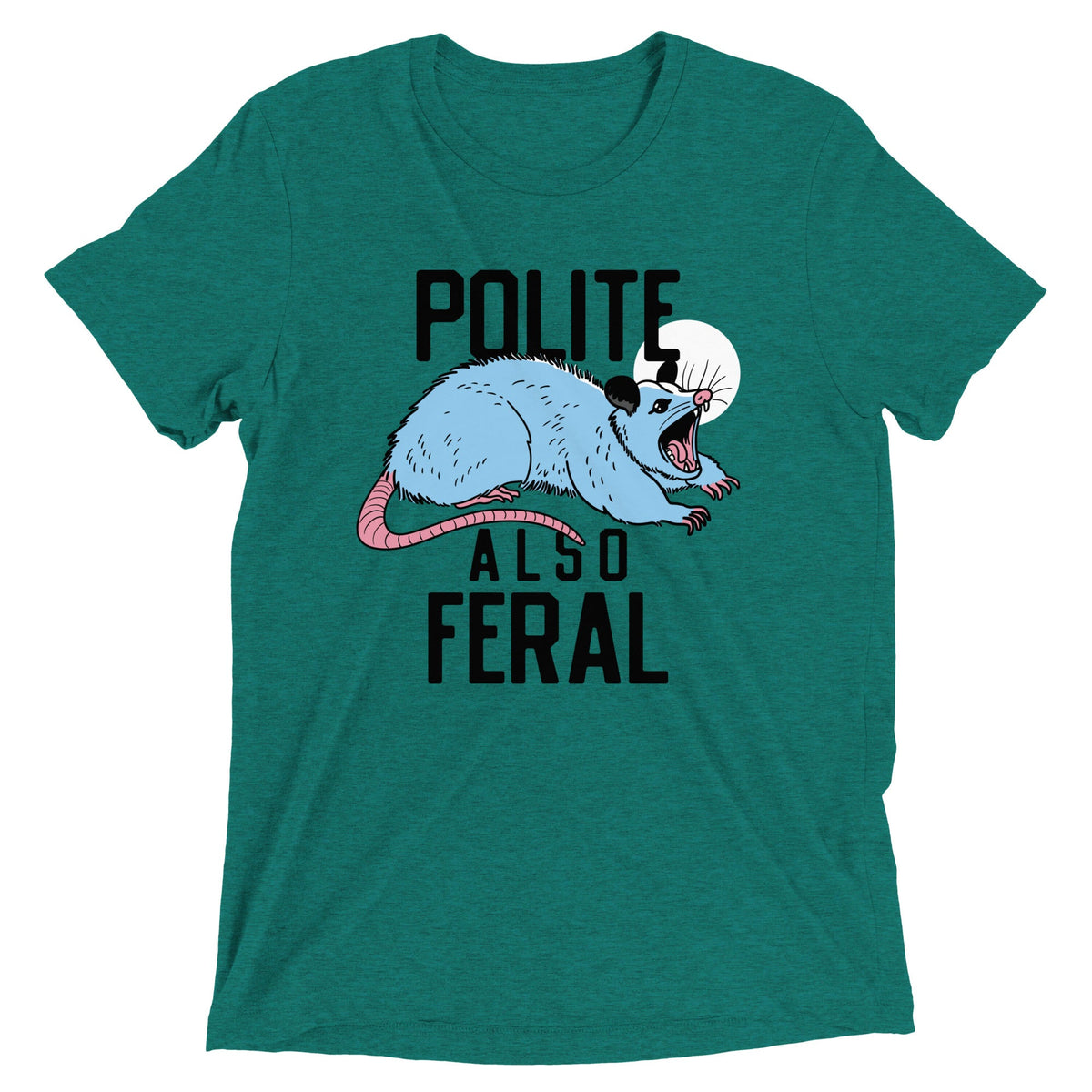Polite Also Feral Men's Tri-Blend Tee product image 2