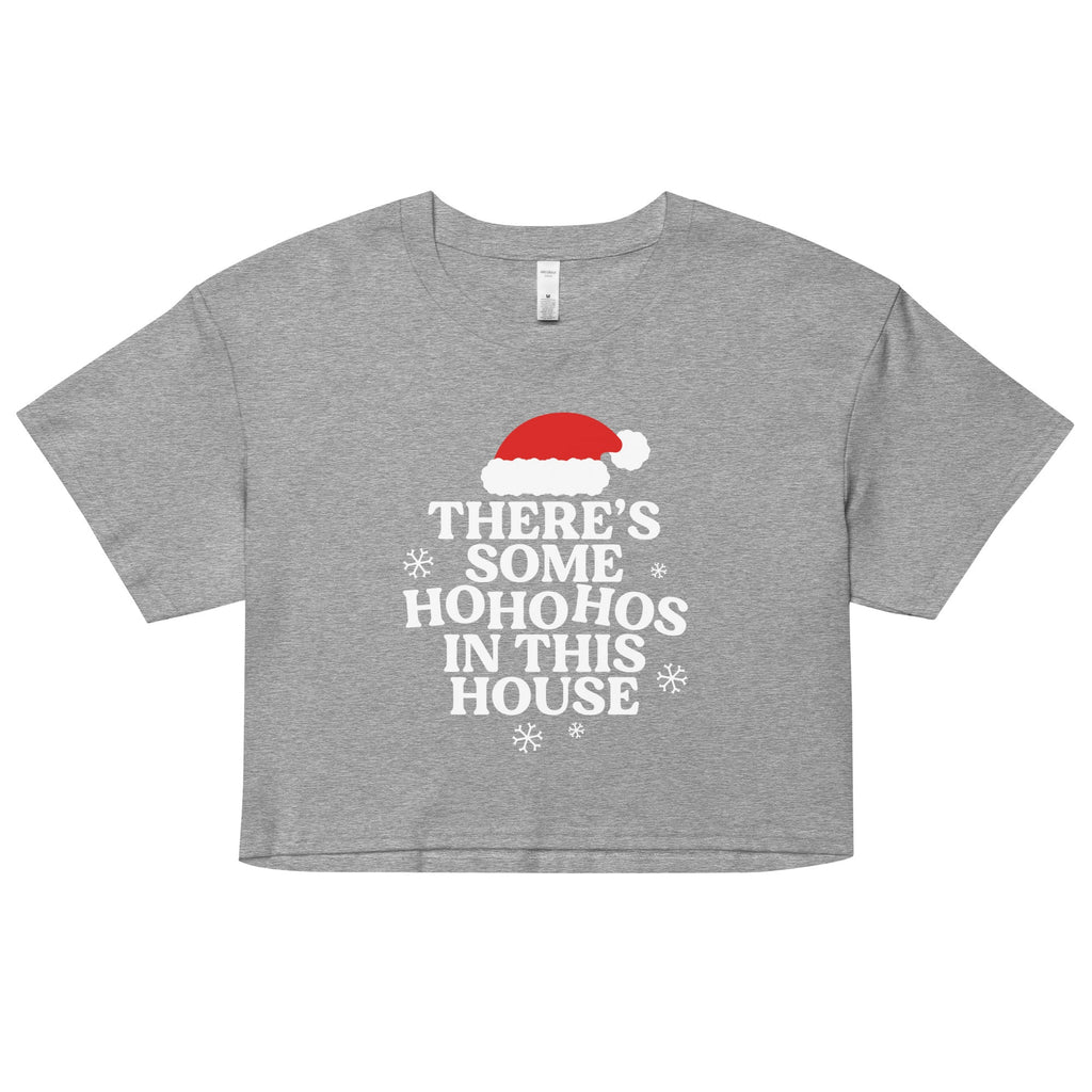 There's Some Ho Ho Hos In This House Women's Crop Tee product image 3
