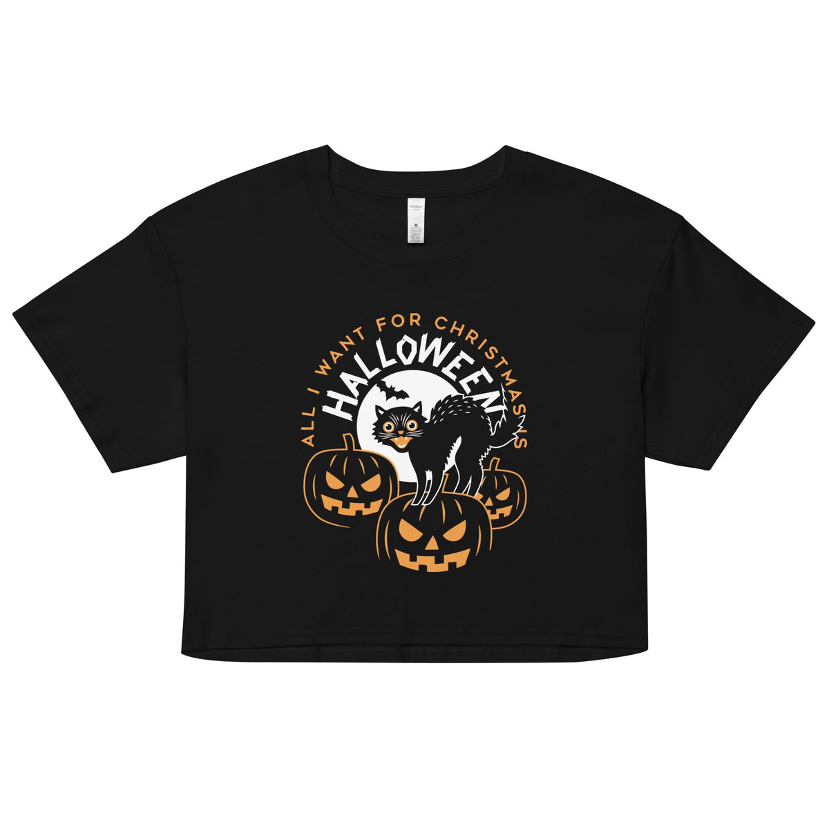 All I Want For Christmas Is Halloween Women's Crop Tee product image 1