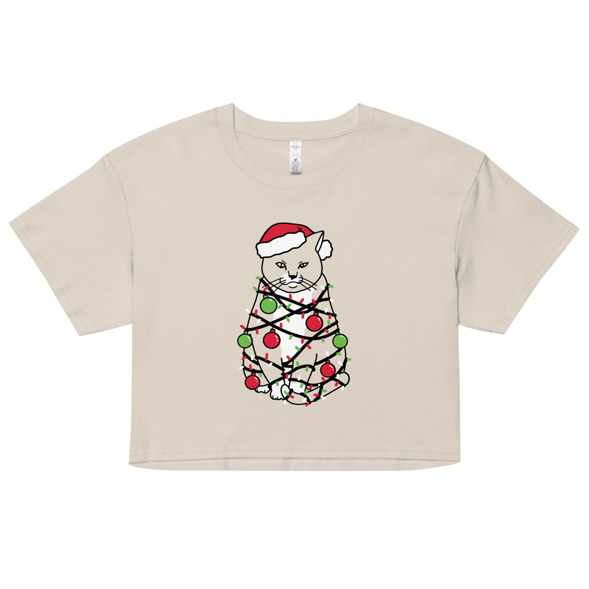 Meowy Christmas Women's Crop Tee product image 5