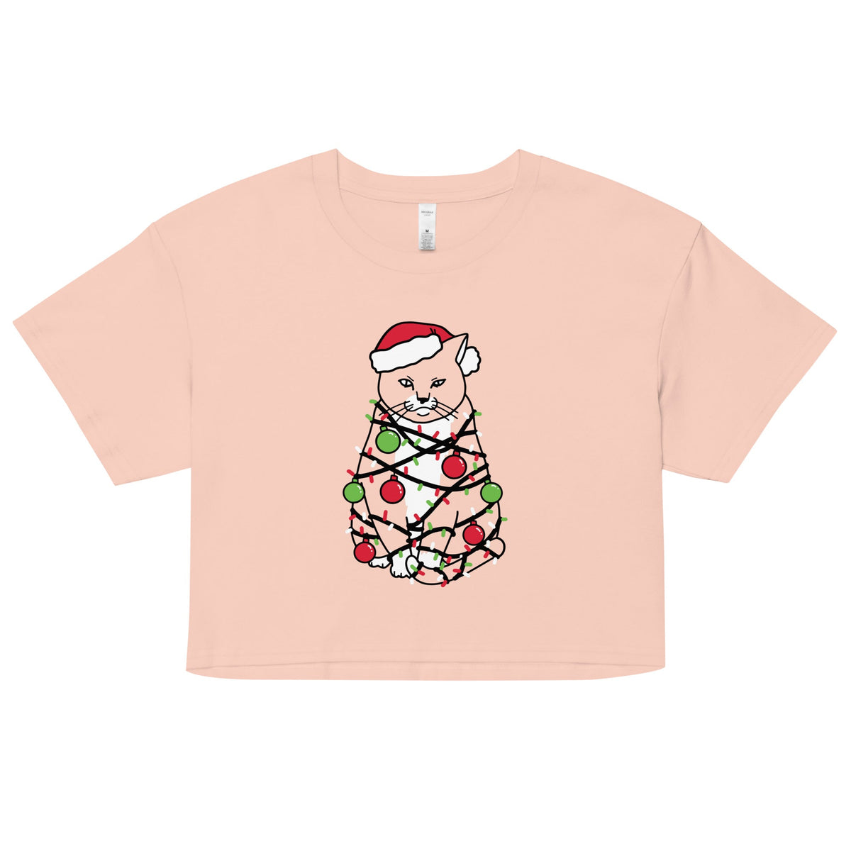 Meowy Christmas Women's Crop Tee product image 4