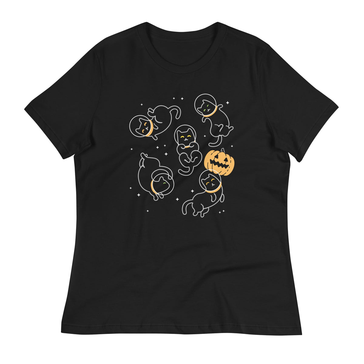 Cat Halloween In Space Women's Signature Tee product image 1