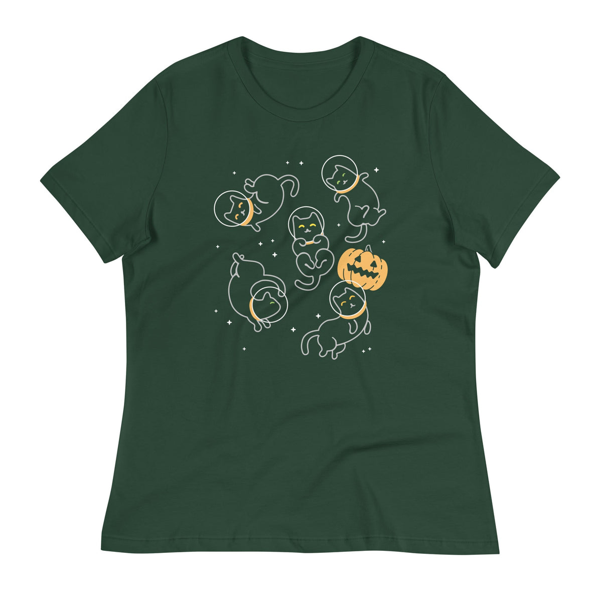 Cat Halloween In Space Women's Signature Tee product image 5
