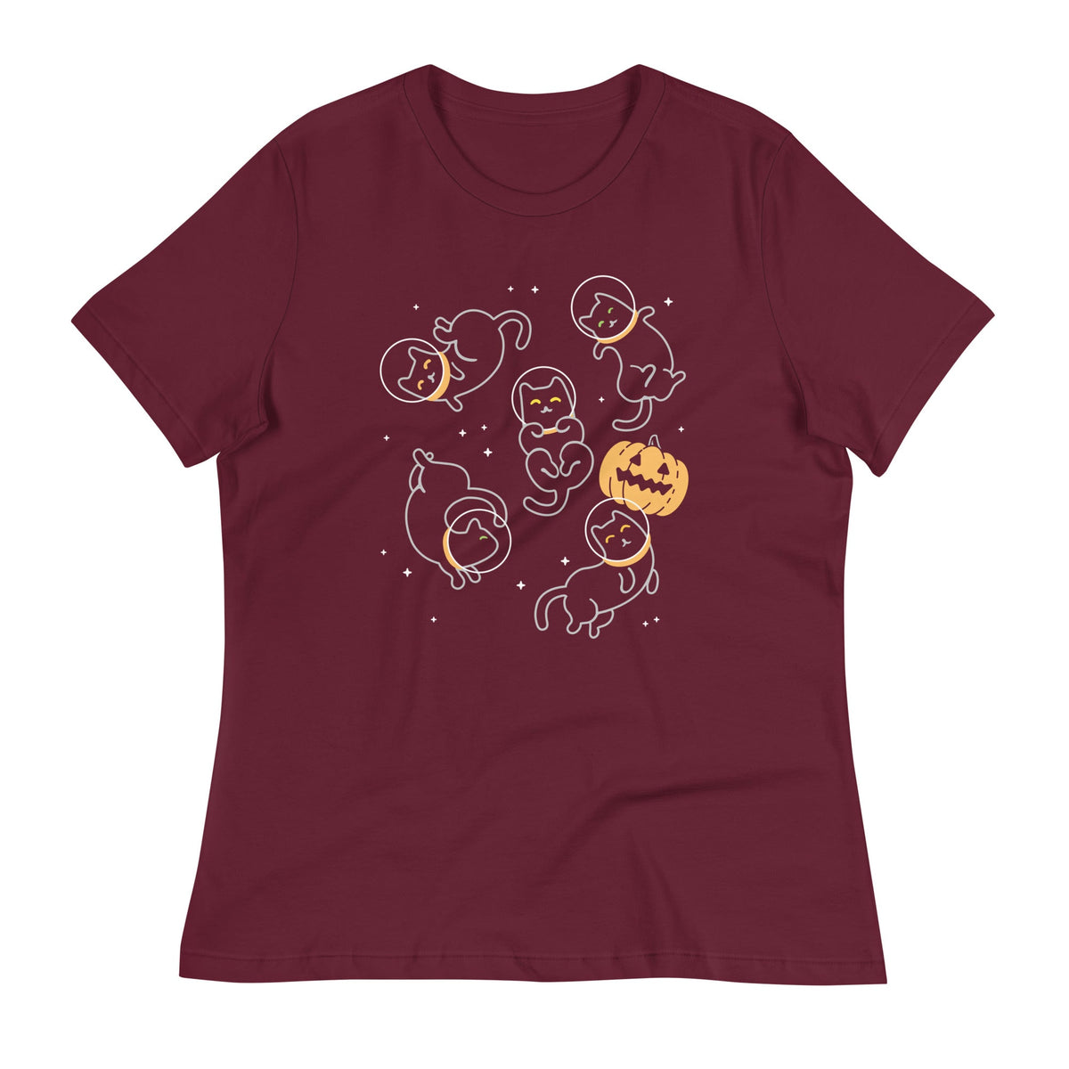 Cat Halloween In Space Women's Signature Tee product image 4