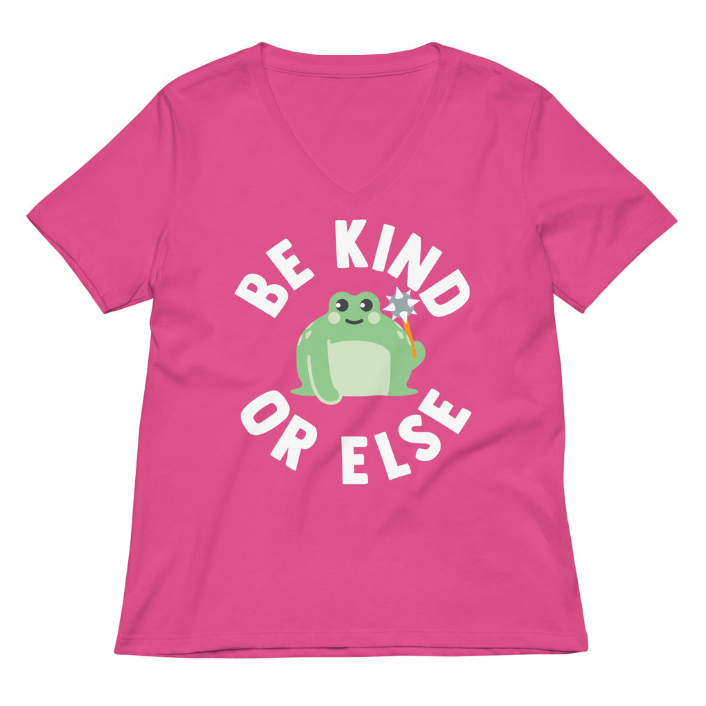 Be Kind Or Else Women's V-Neck Tee product image 6
