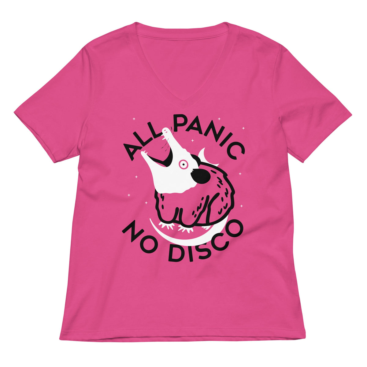 All Panic No Disco Women's V-Neck Tee product image 3