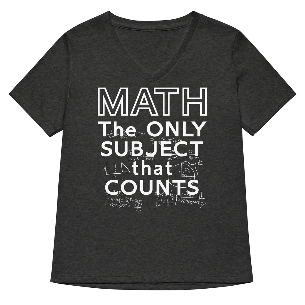 Math The Only Subject That Counts Women's V-Neck Tee product image 3